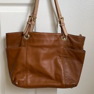 Michael Kors brown leather bag
